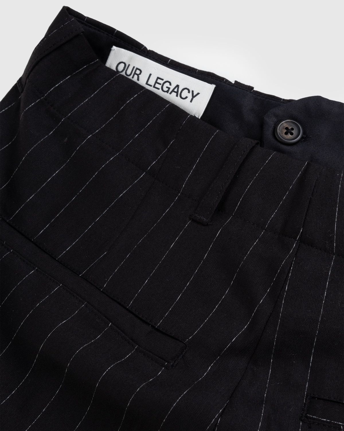 Our Legacy Our Legacy – Borrowed Chino Black Chalk Stripe | REVERSIBLE