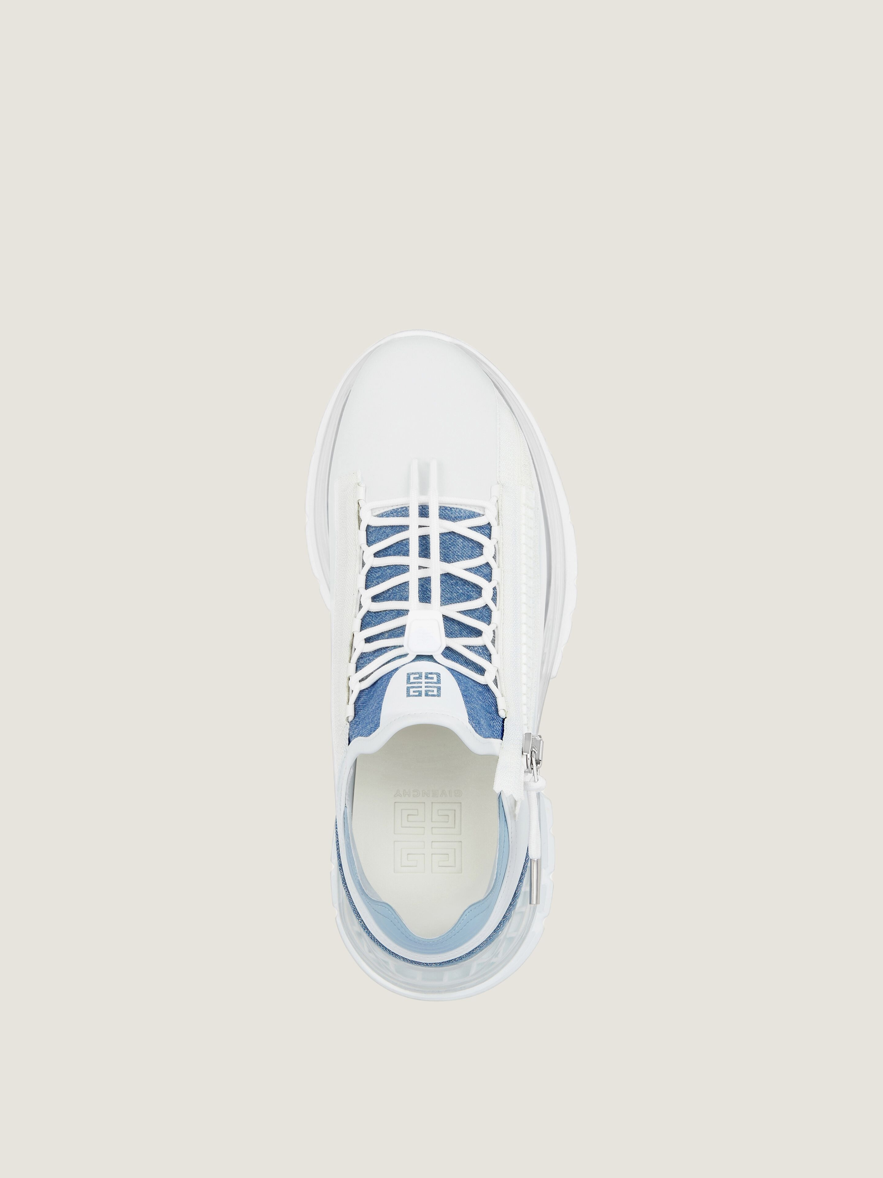 SPECTRE RUNNER SNEAKERS IN SYNTHETIC LEATHER AND DENIM - 5