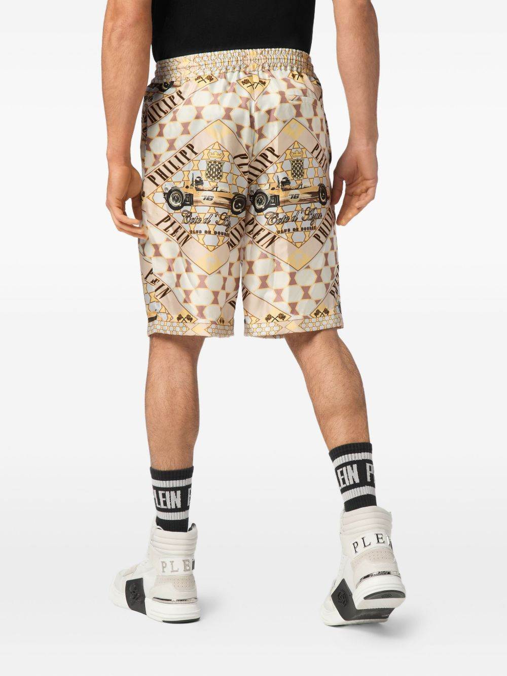 Cool Kid Cut printed silk shorts - 3