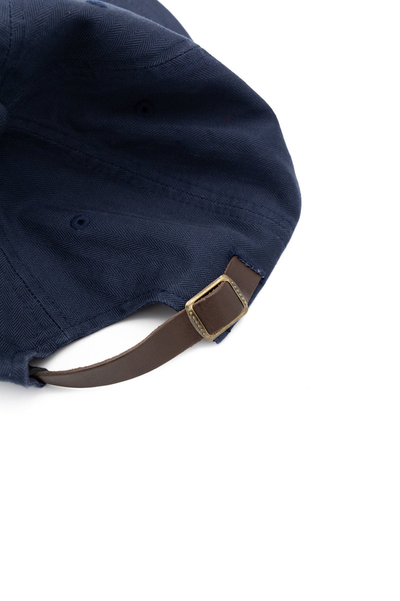 6 Panel Herringbone Cap - Navy 4