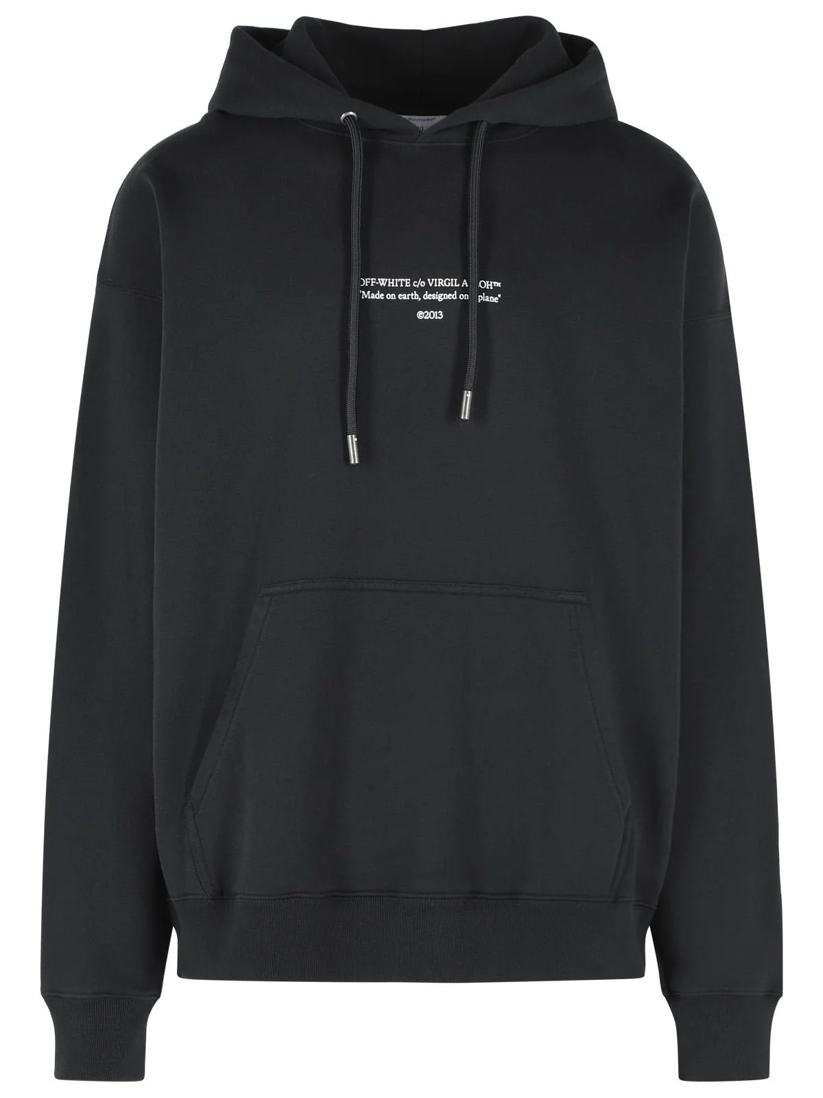 Off-White 'Statement' Black Cotton Sweatshirt Men - 1