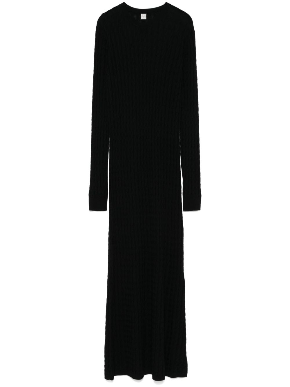cable-knit maxi dress - 1