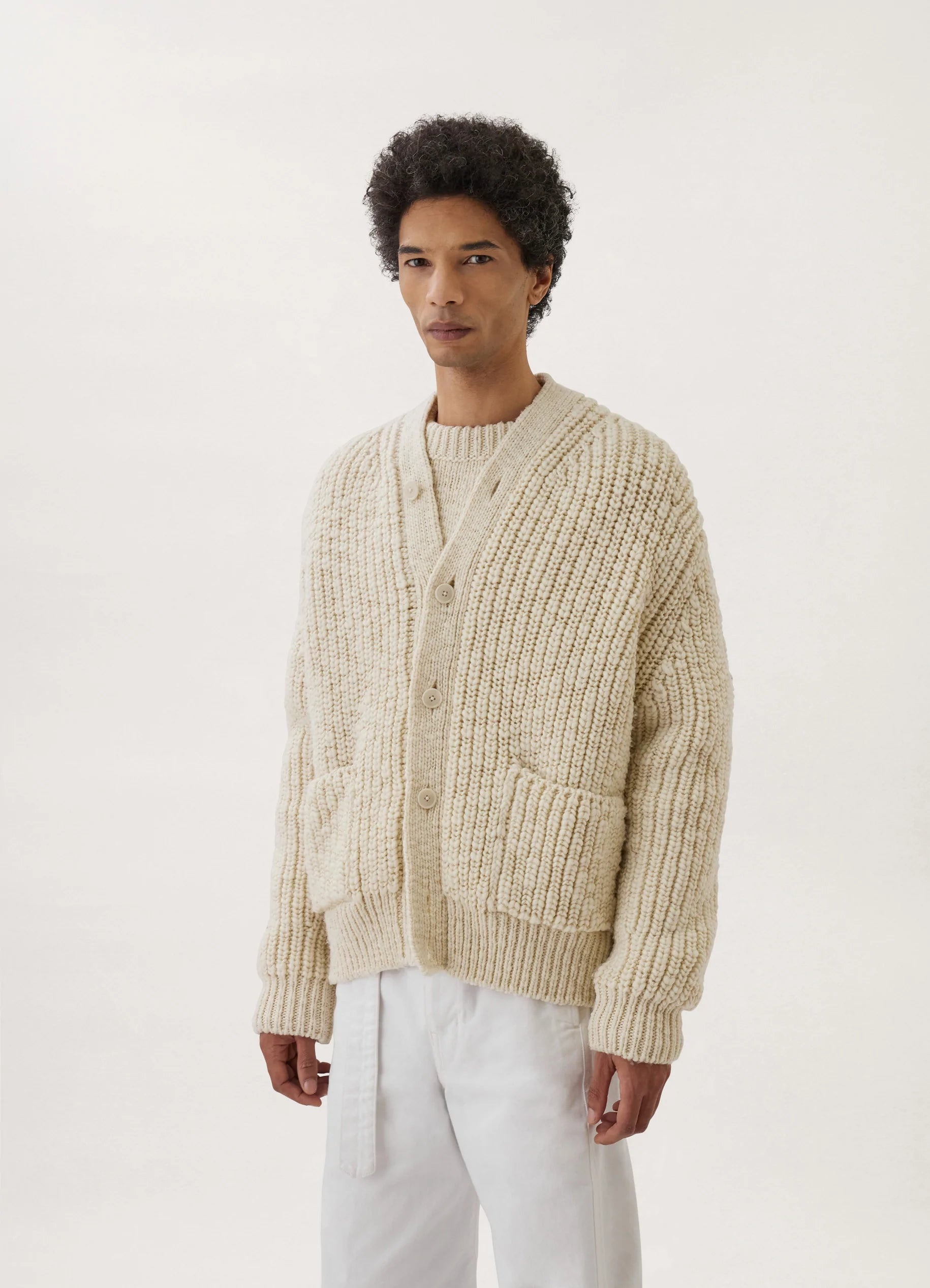 Lemaire CHUNKY CARDIGAN CHUNKY WOOL | REVERSIBLE