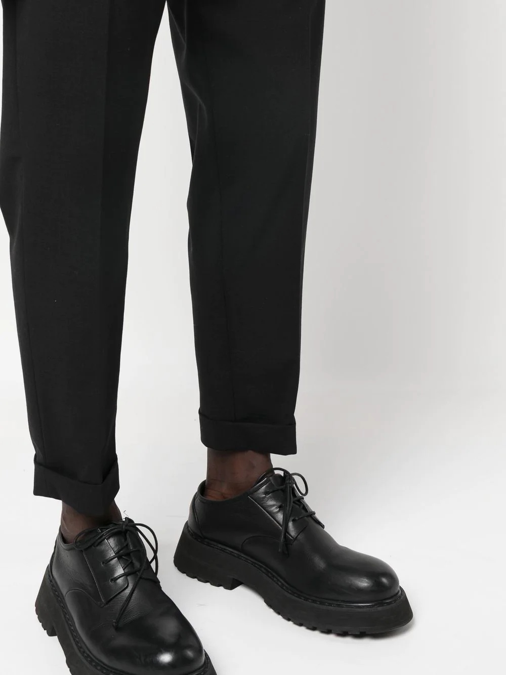 tapered cropped trousers - 5