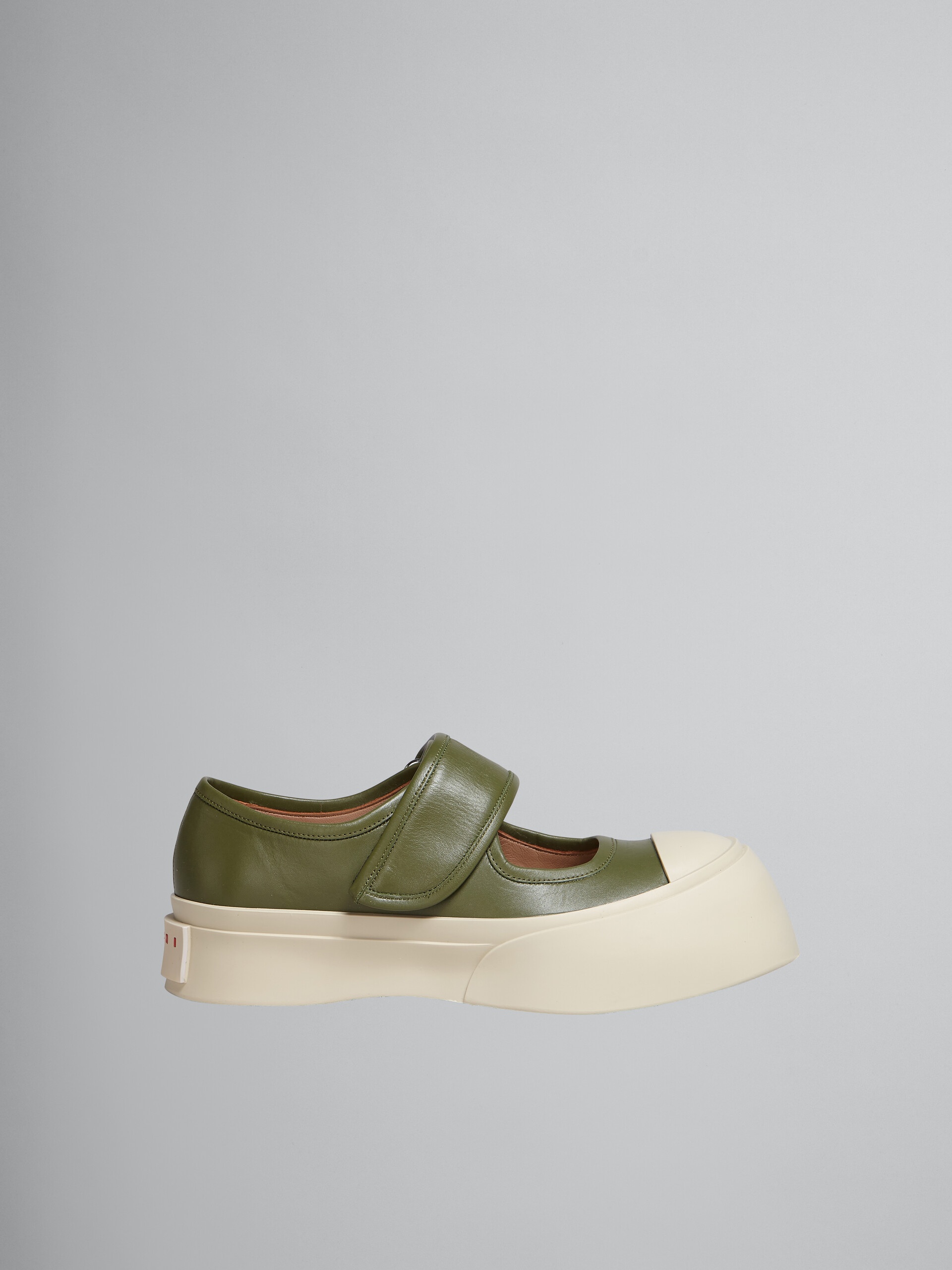 GREEN NAPPA LEATHER PABLO MARY-JANE SNEAKER - 1