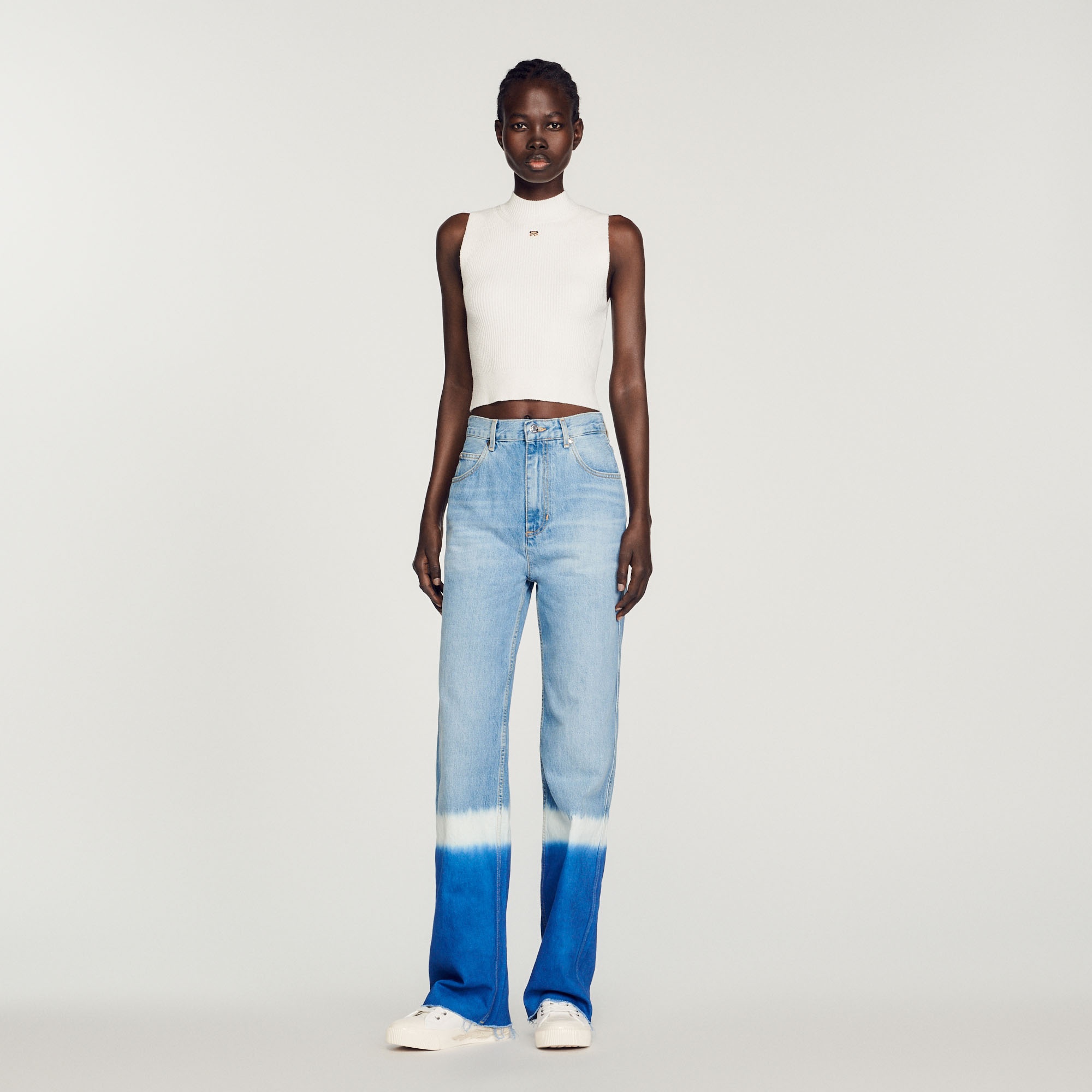 Ribbed cropped sweater - 3