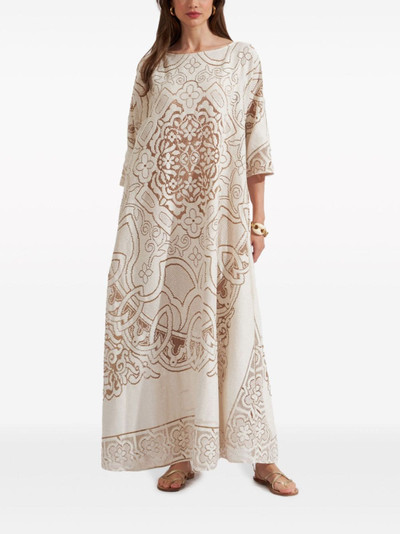 La DoubleJ Muumuu embroidered maxi dress outlook