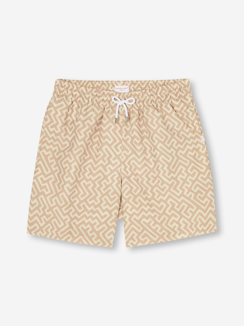 Derek Rose Men's Swim Shorts Tropez 16 Sand outlook