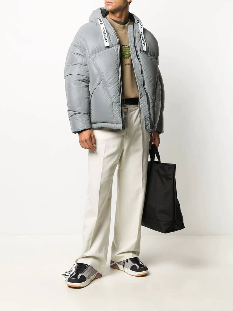 Khrisjoy drawstring hooded down jacket outlook