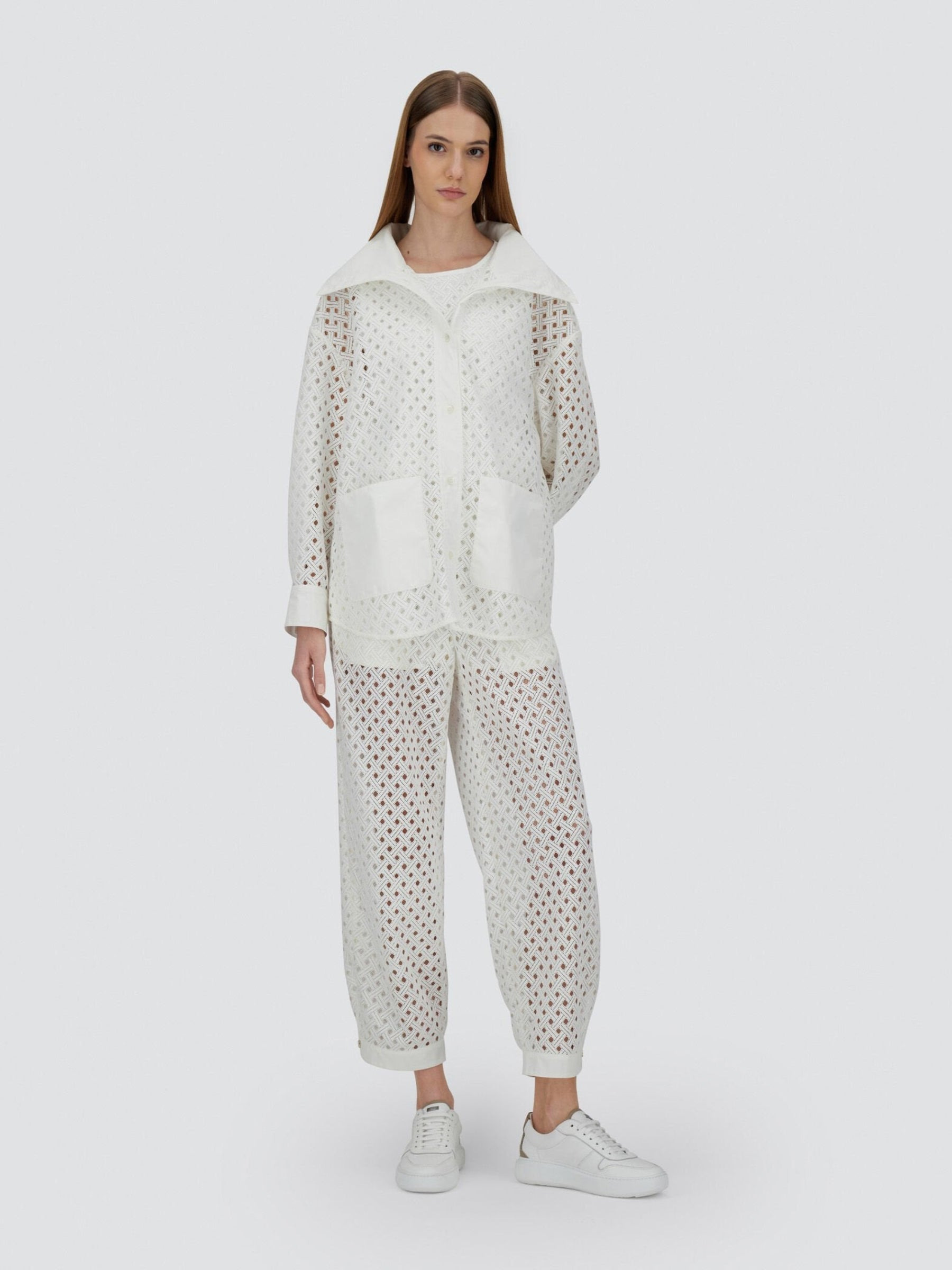 STRAIGHT OPENWORK JACKET - 2