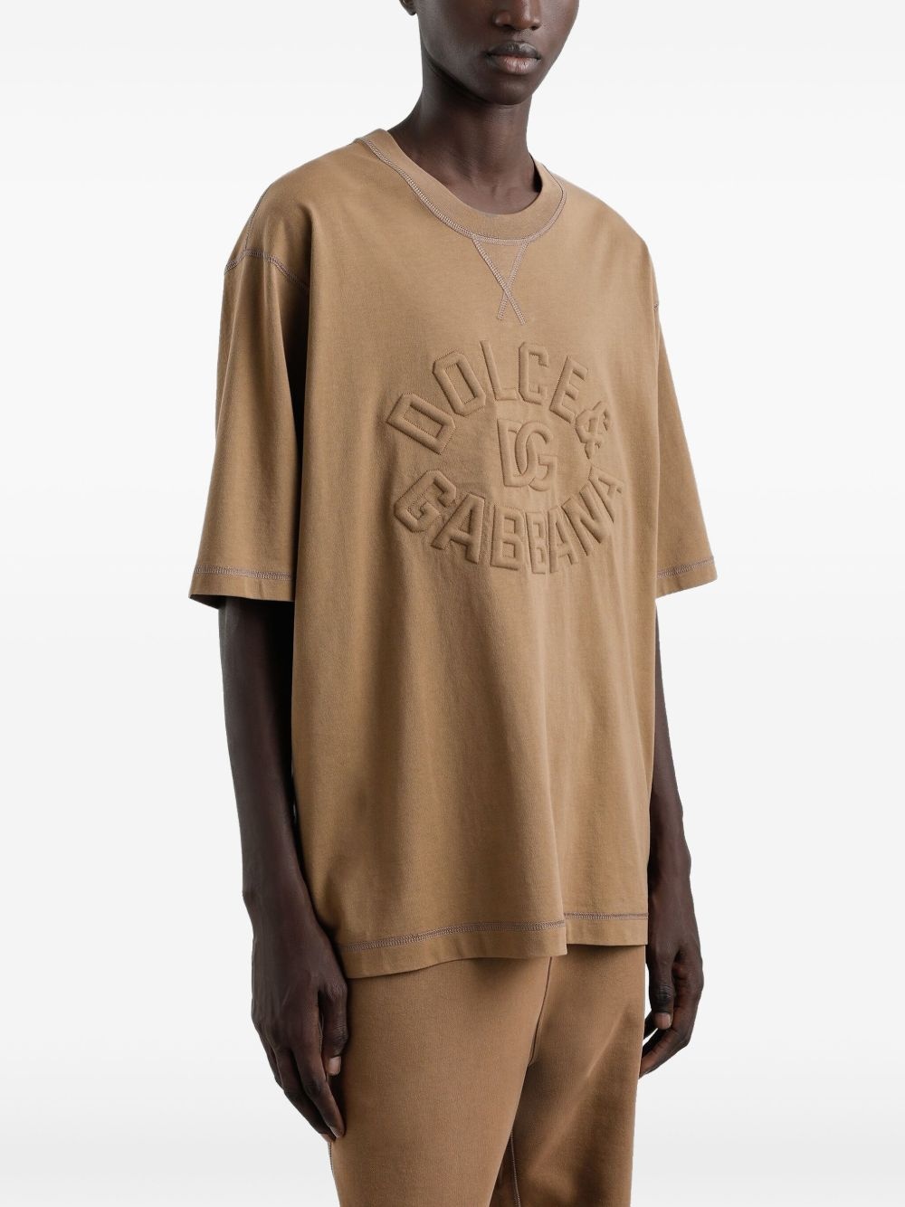 logo cotton T-shirt - 4