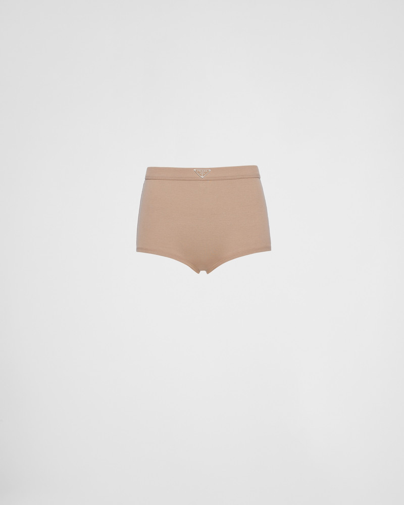 Ribbed knit boy shorts 1