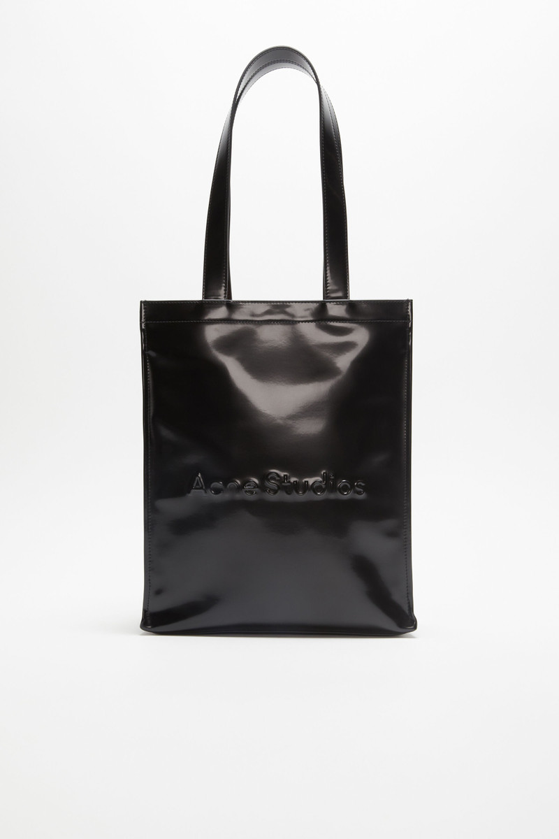Logo shoulder tote bag - Black 1