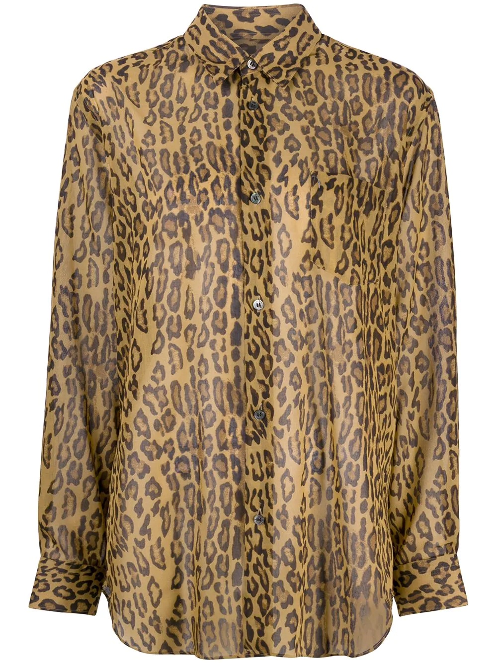 loose-fit leopard shirt - 1