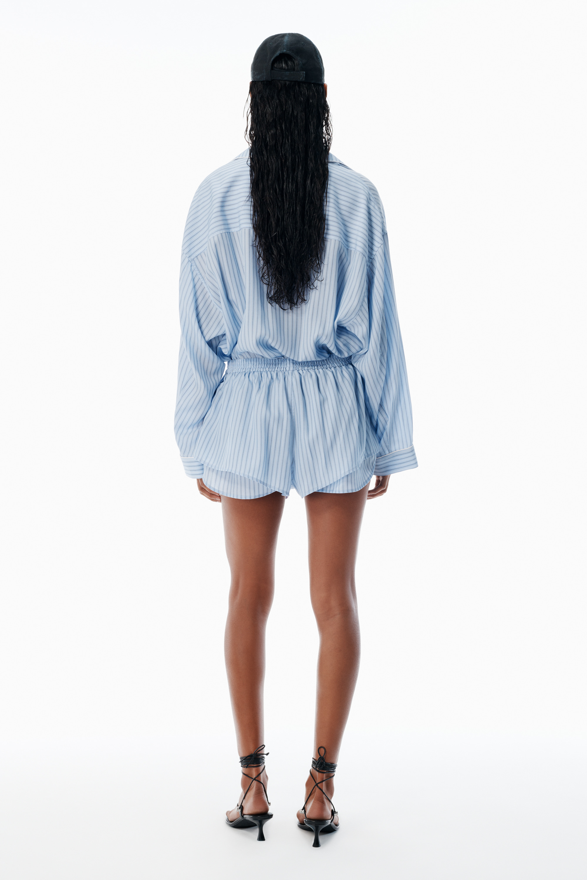 Blue Pre-Styled Pajama Romper - 4