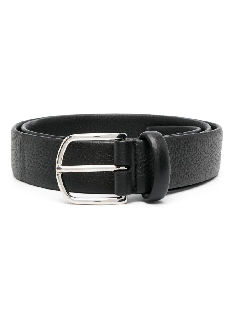engraved-logo buckle belt 1