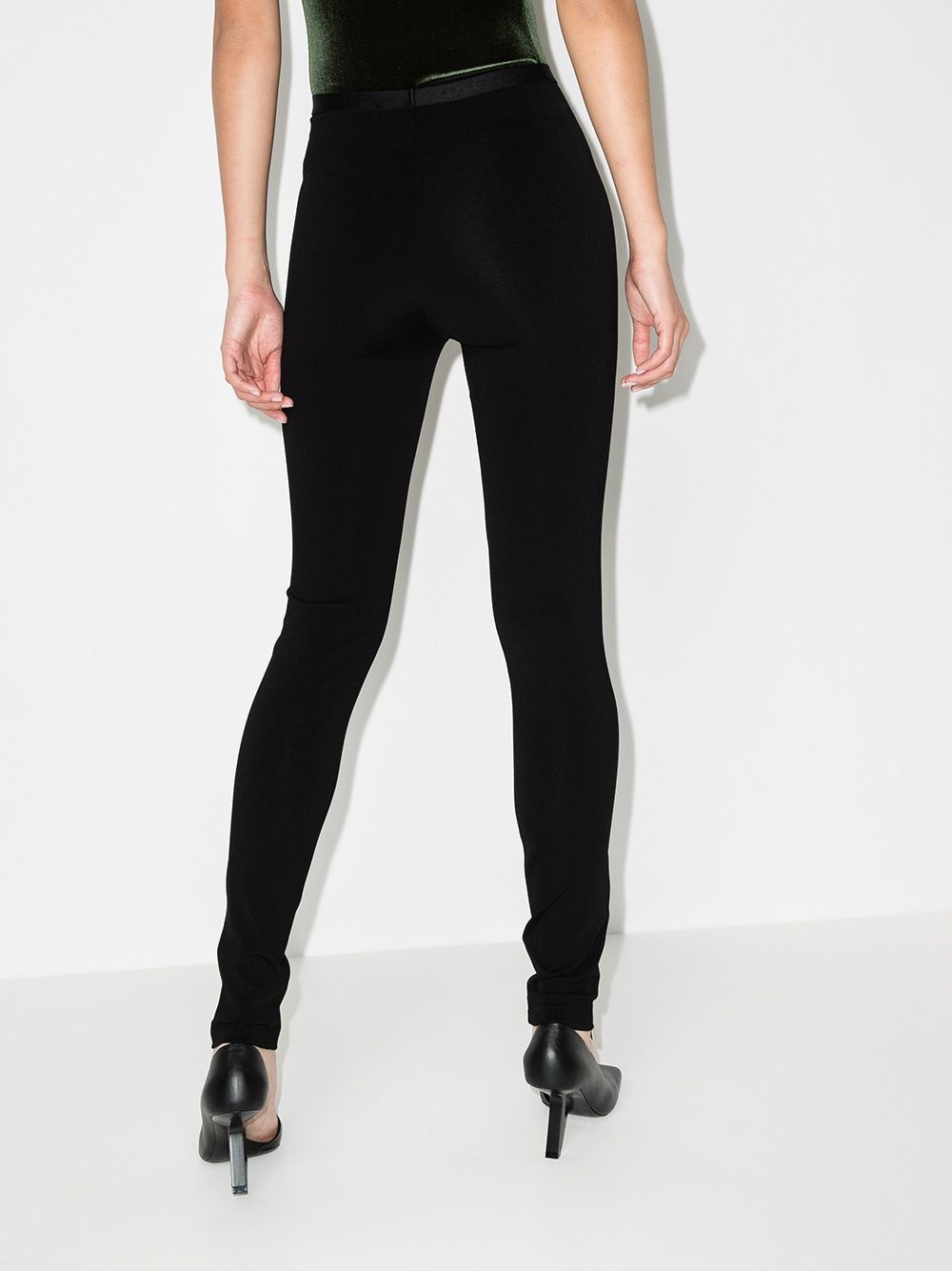 zip-cuff high-rise leggings - 3