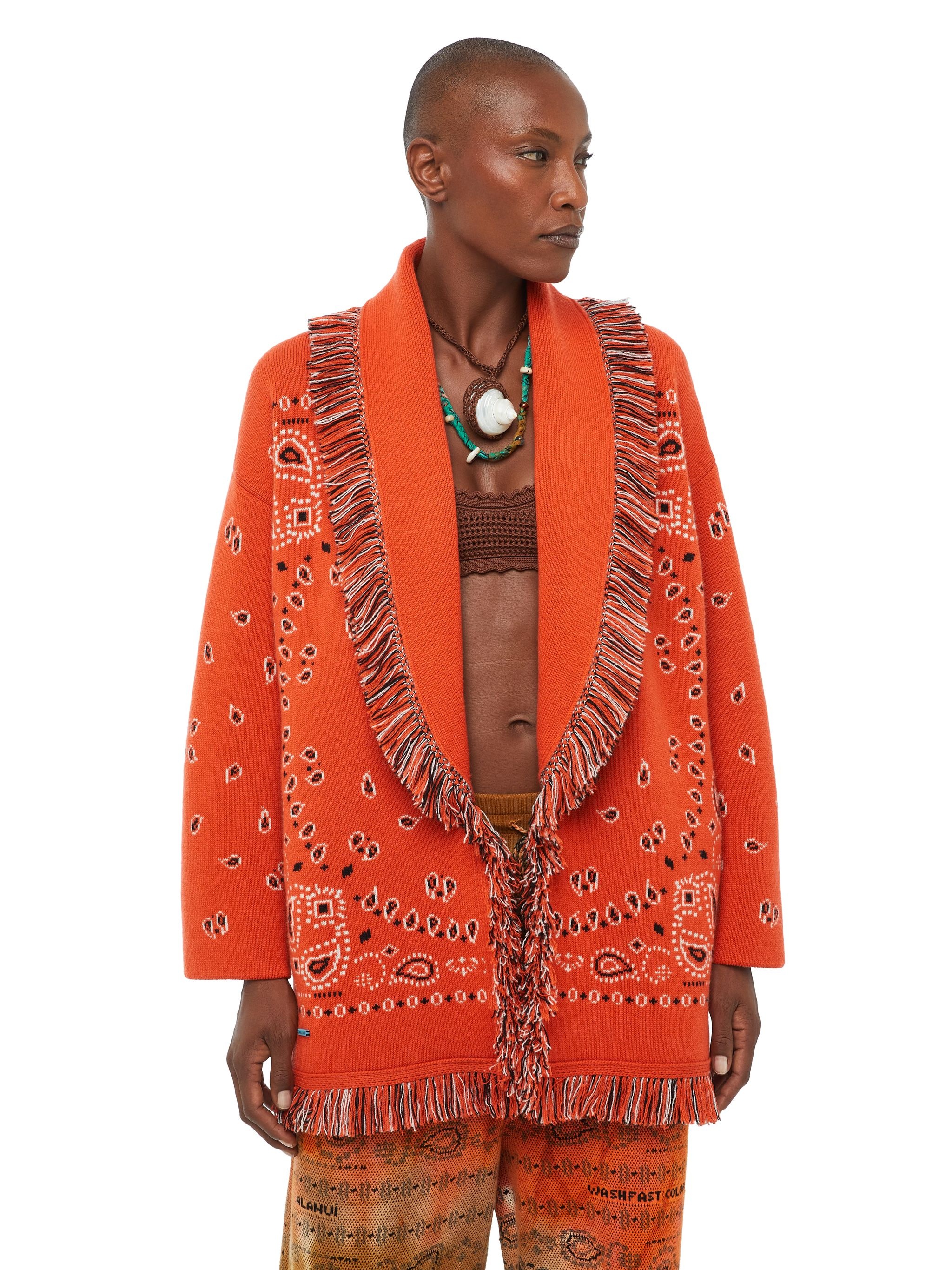 Bandana Jacquard Cardigan - 7