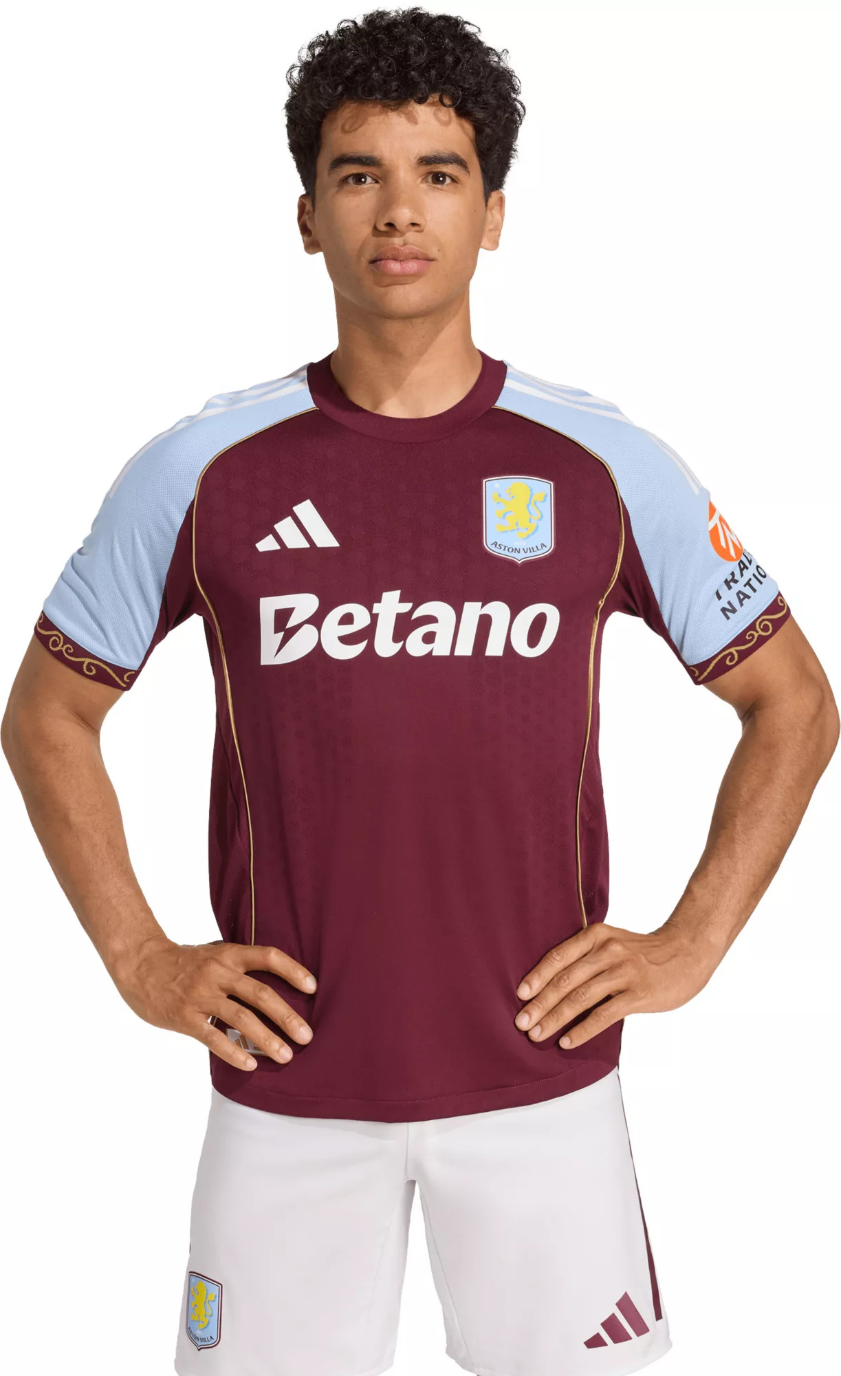adidas Men's Aston Villa 2025 Maroon Authentic Jersey - 1