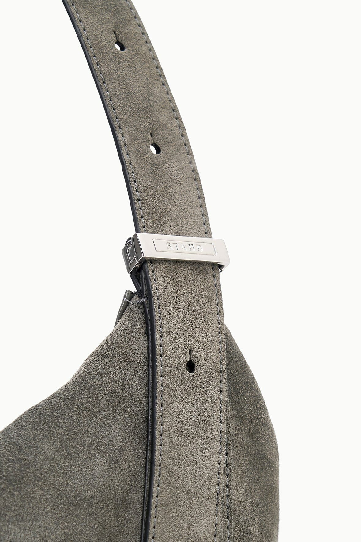 STAUD LARGE DEMY SHOULDER BAG STORM SUEDE - 5