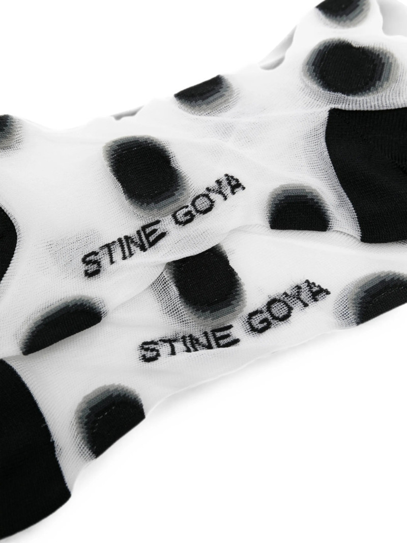 Stine Goya Polka-dot Sheer-finish Socks 3