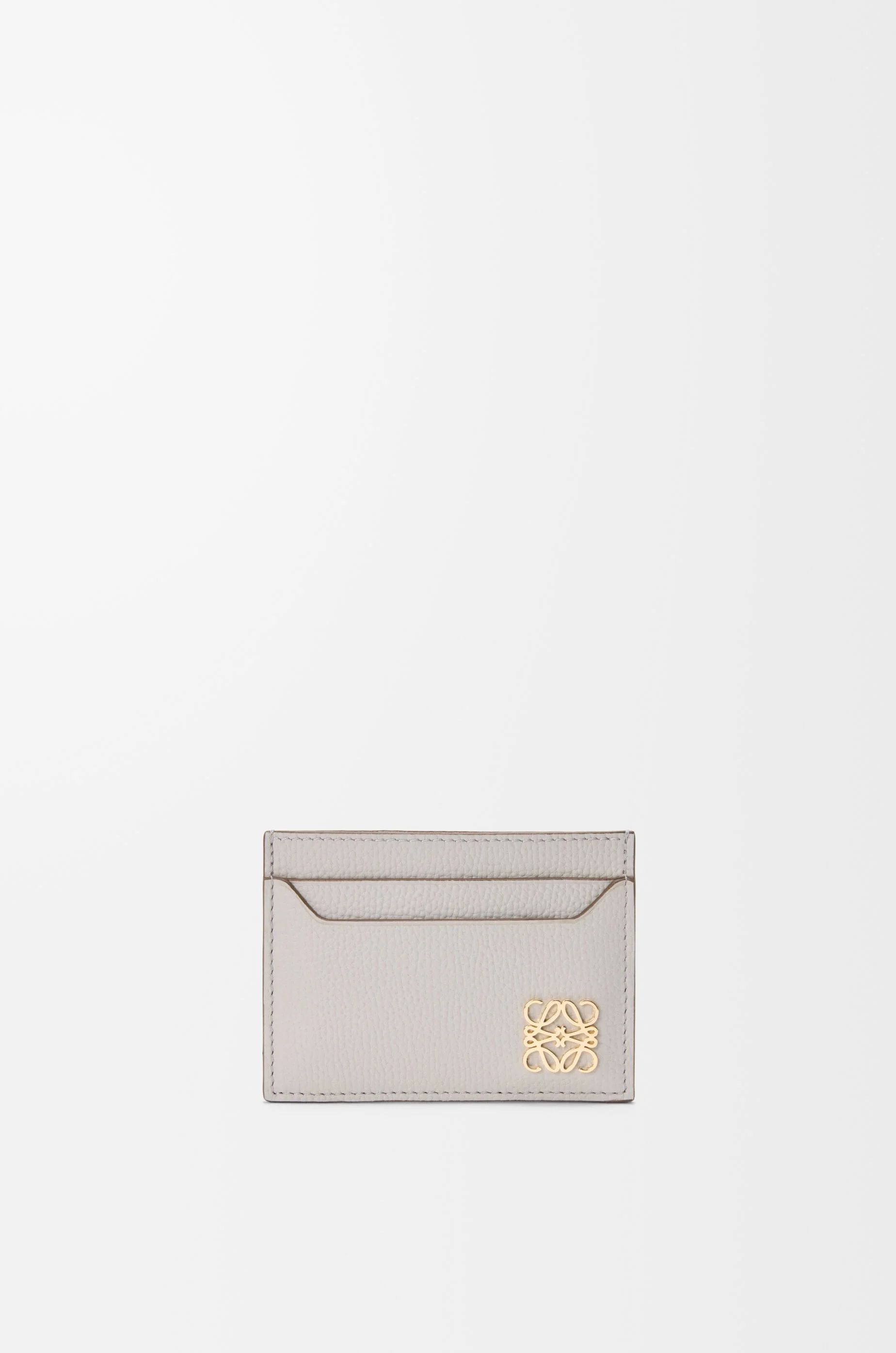 Anagram plain cardholder in pebble grained calfskin - 1