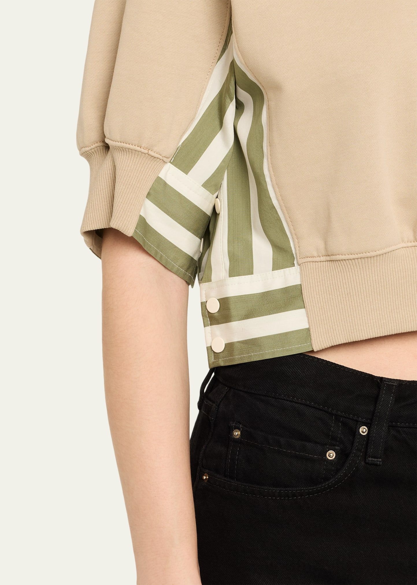 Cropped Combo Sweatshirt - 5