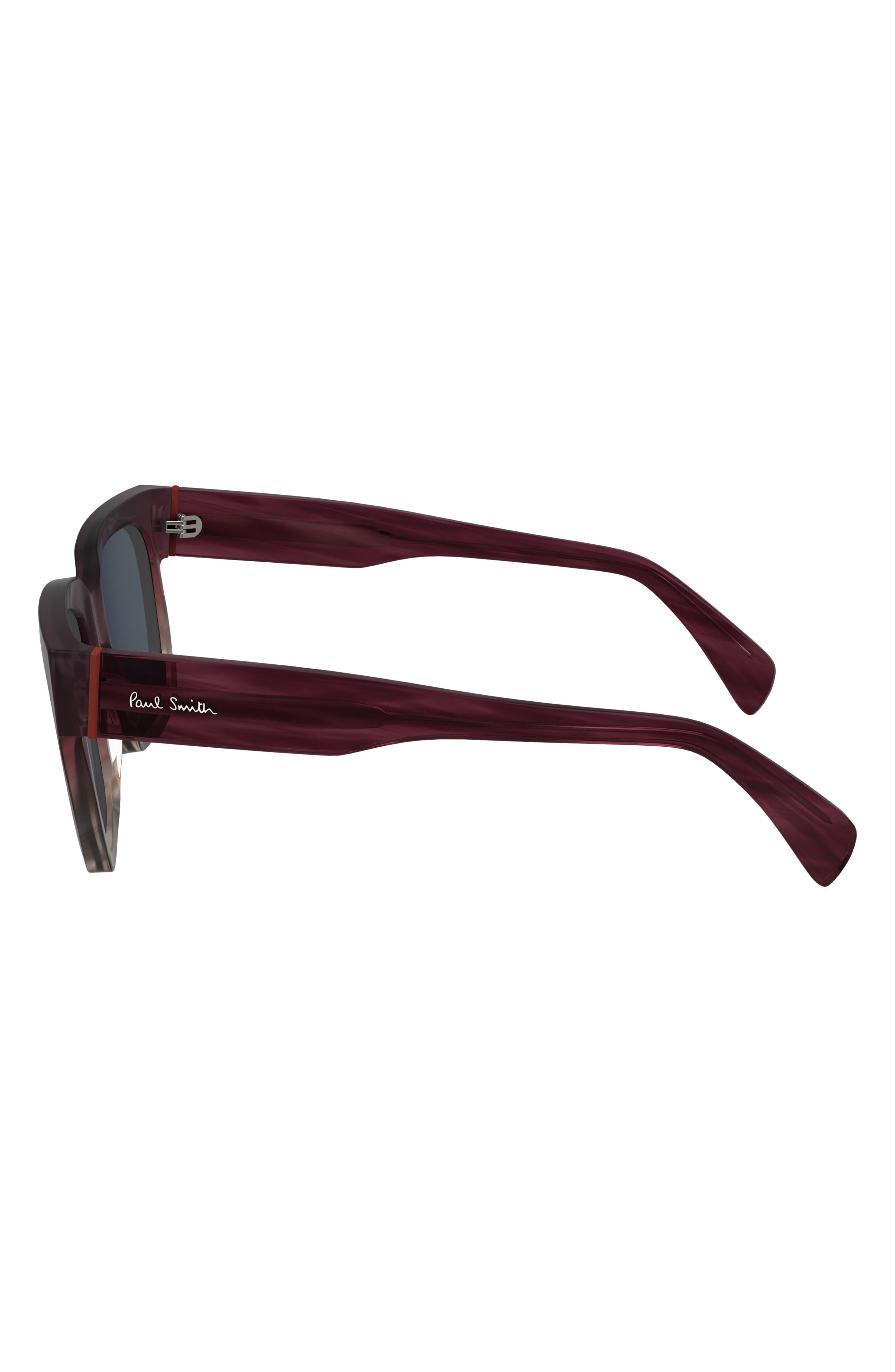 Paul Smith Kenley 52mm Rectangular Sunglasses in Burgundy/Beige at Nordstrom - 5