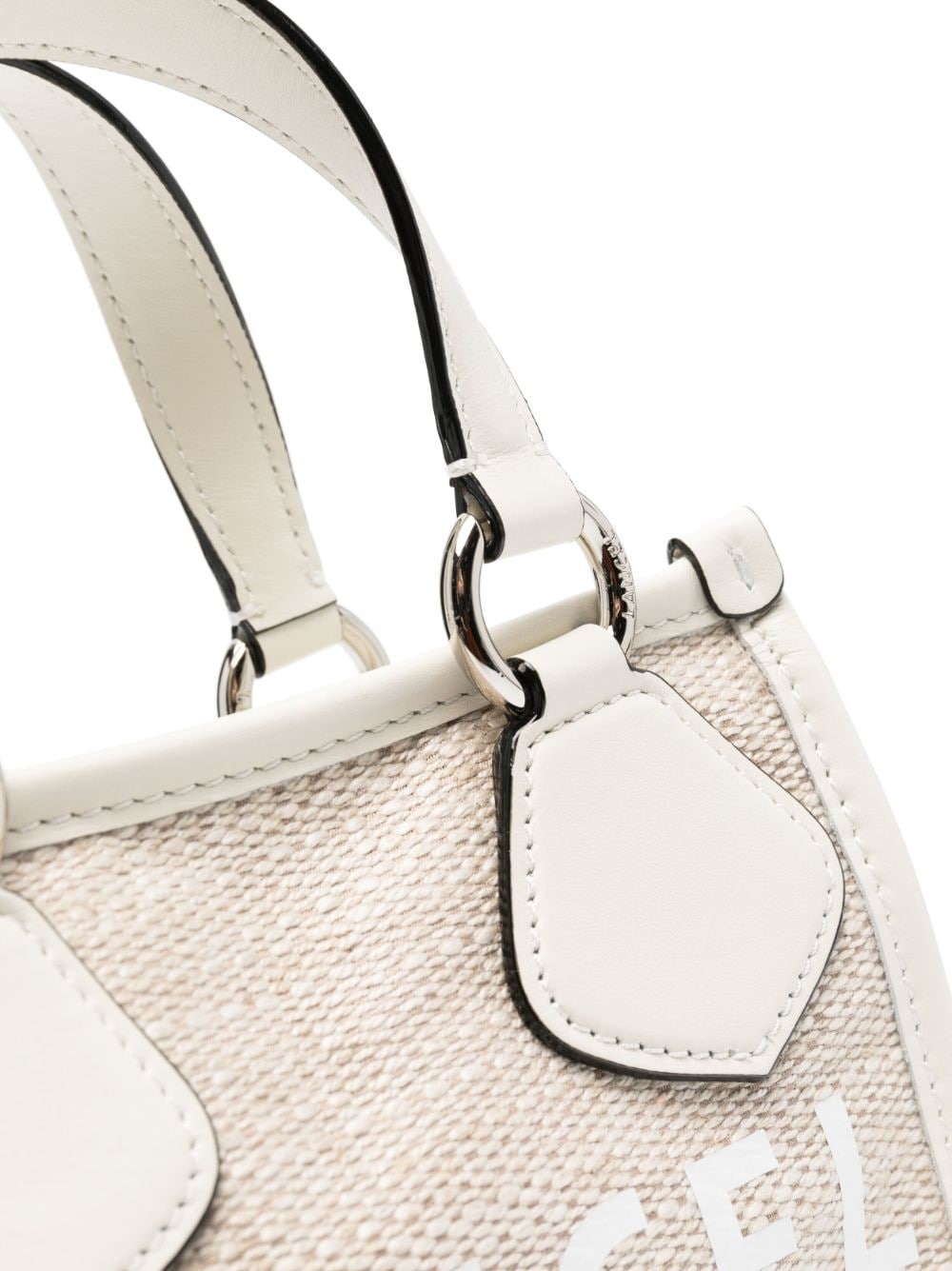 logo-print leather tote bag - 4