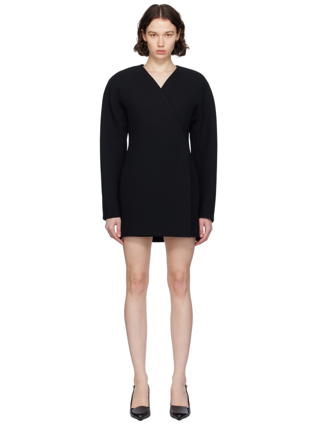 Black Les Sculptures 'La robe Ovalo' Minidress - 1