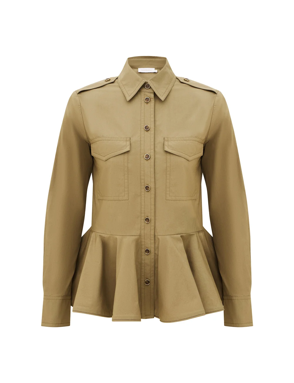 CLASH PEPLUM SHIRT - 1
