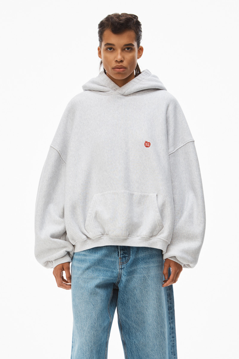 APPLE PUFF HOODED SWEATSHIRT IN TERRY 2