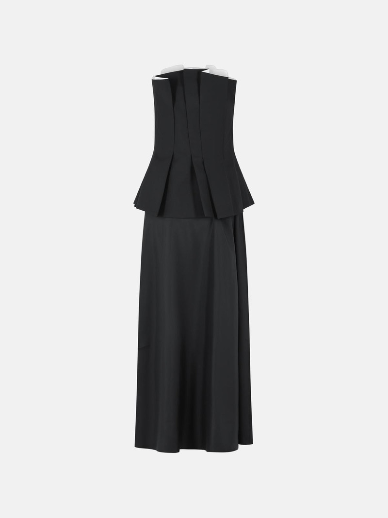 RÓHE 'BUSTIER' BLACK WOOL BLEND DRESS outlook