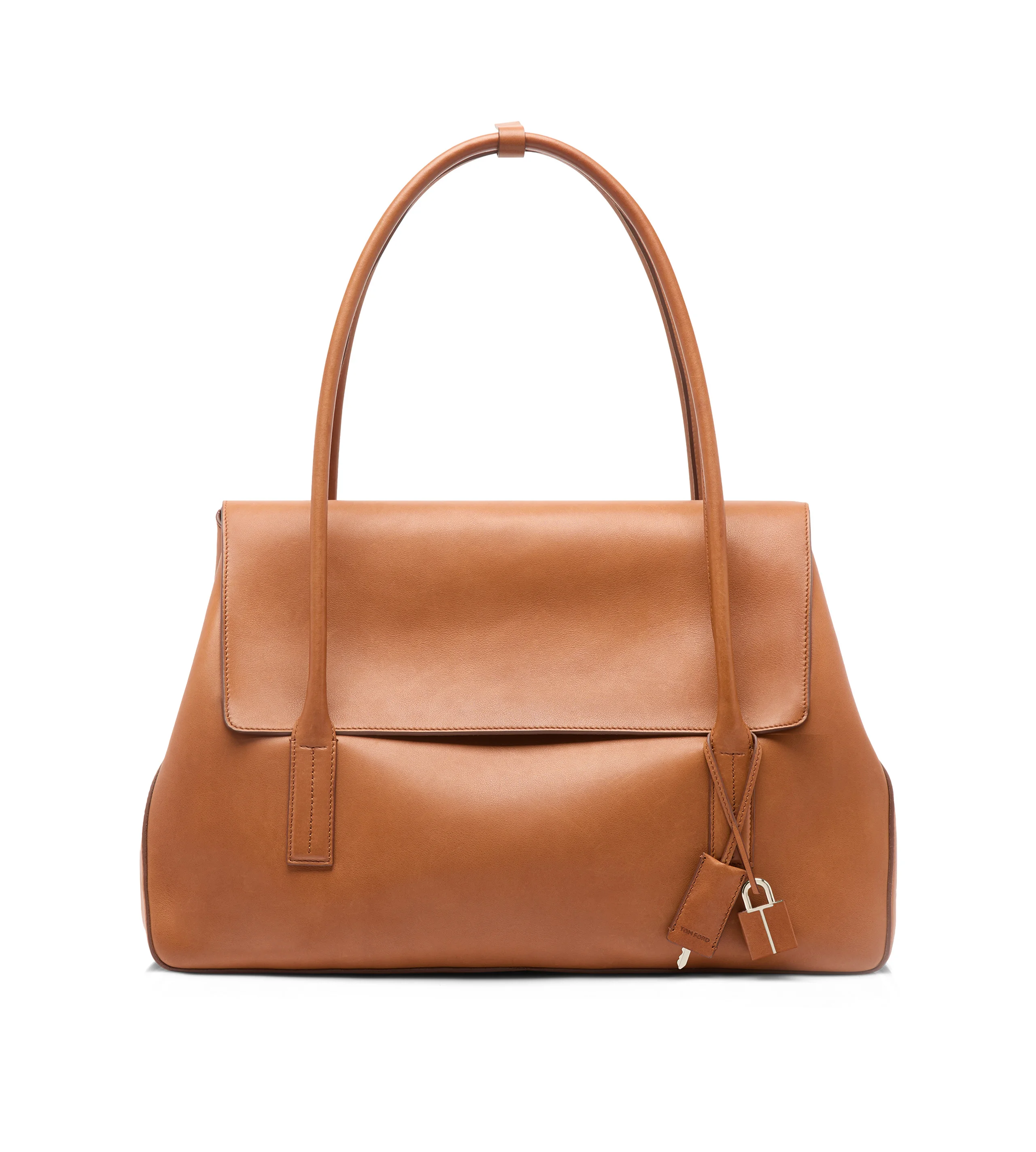 NATURAL LEATHER ECLIPSE LARGE SHOULDER BAG - 1