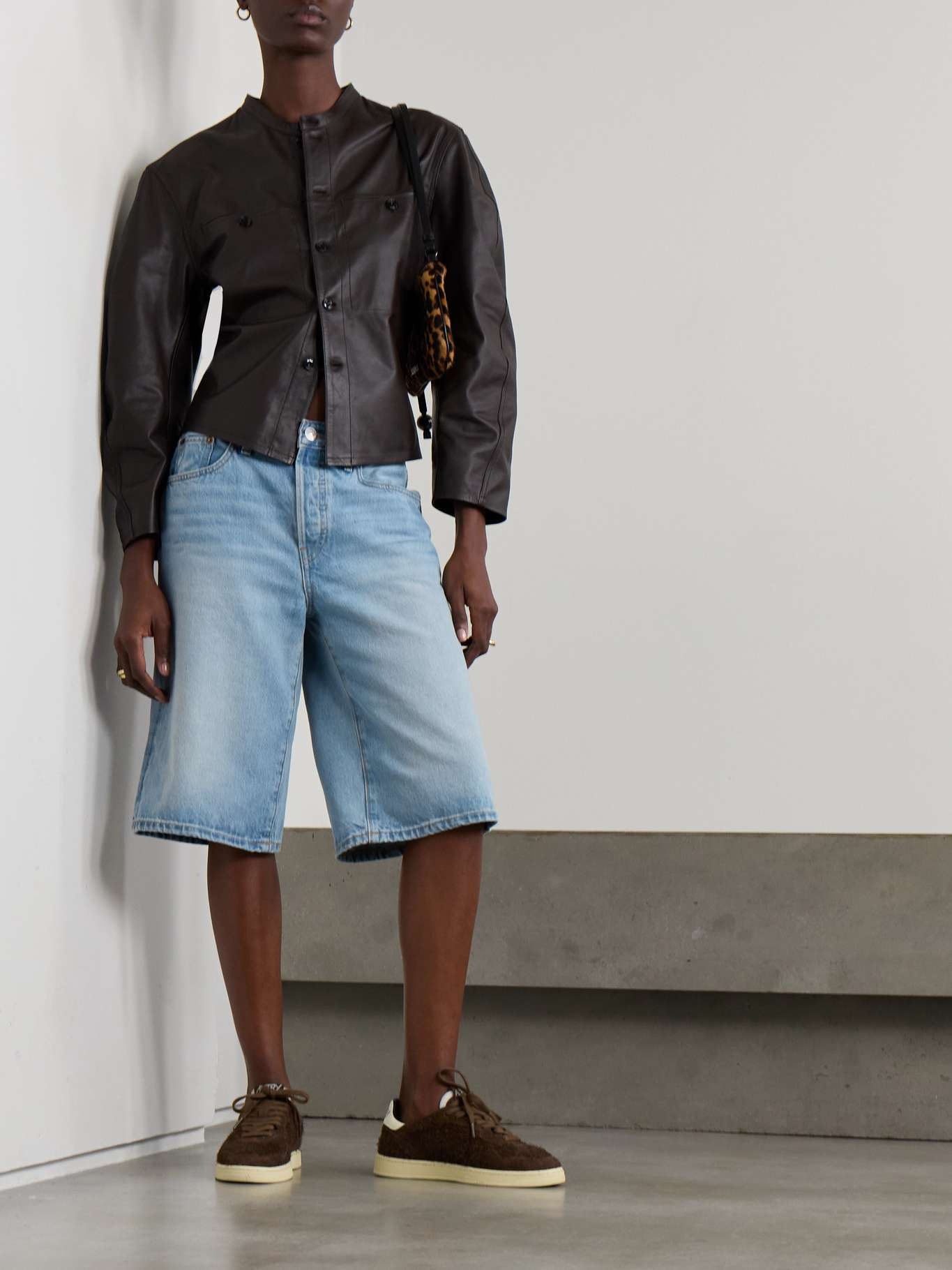 Skater organic denim shorts - 2