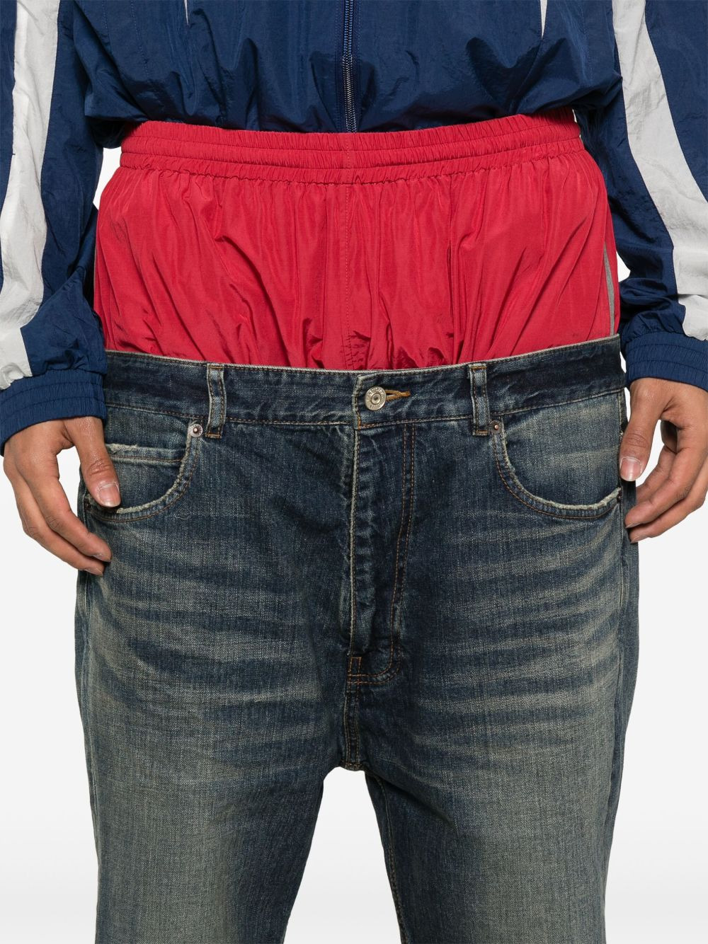 Balenciaga Men Layered Jeans - 5