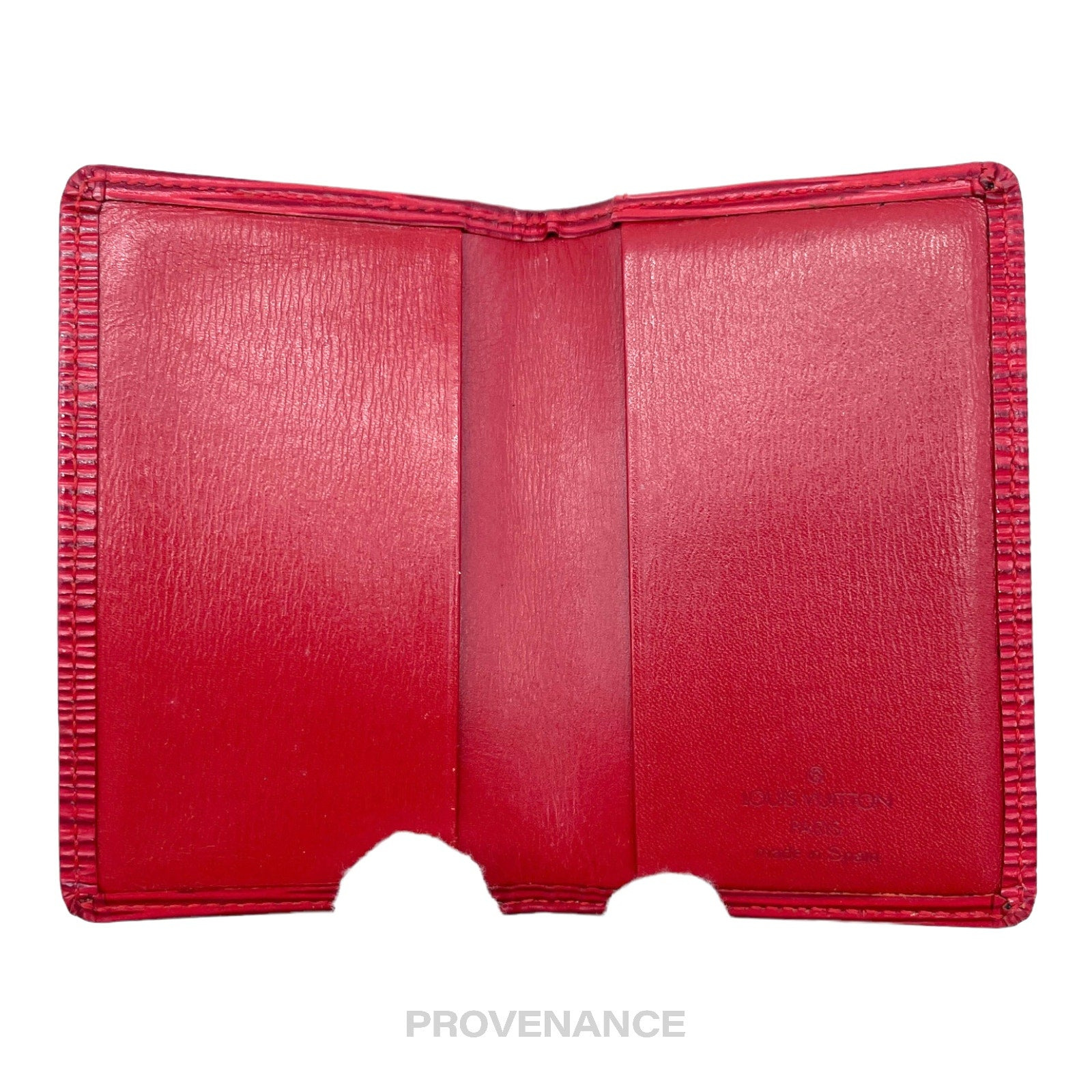 Louis Vuitton Pocket Organizer Wallet - Red Epi Leather - 6