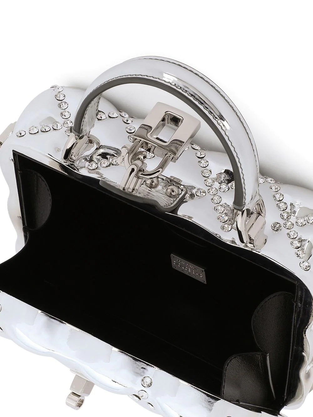 resin rhinestone-embellished Dolce Box bag - 6
