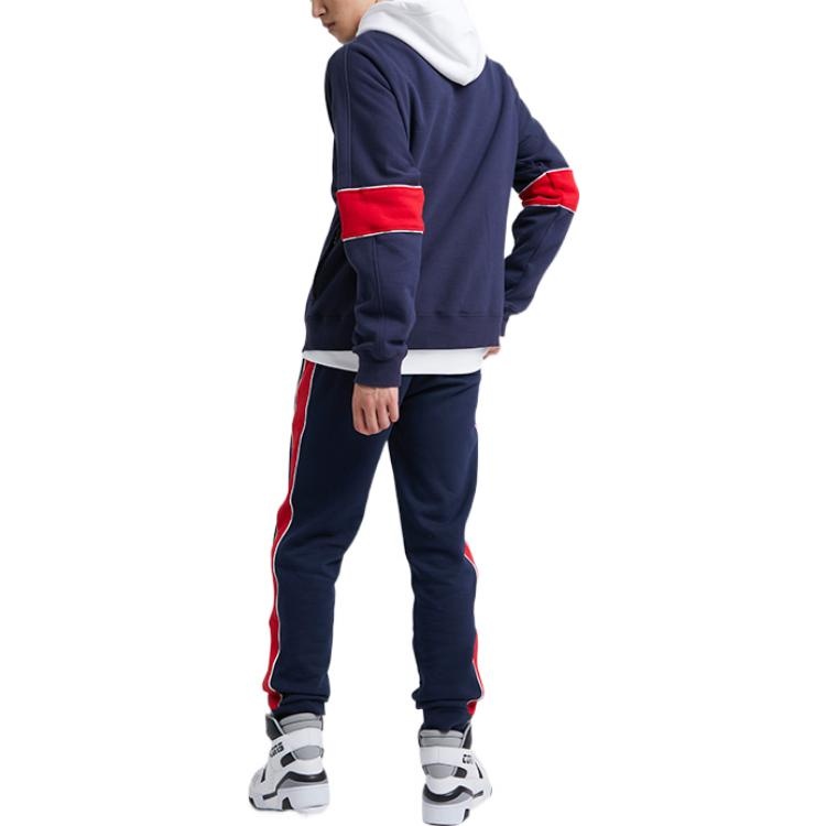 Converse All Star Funnel Neck Quarter Zip Crew Sweatshirt 'Navy' 10018299-A01 - 5