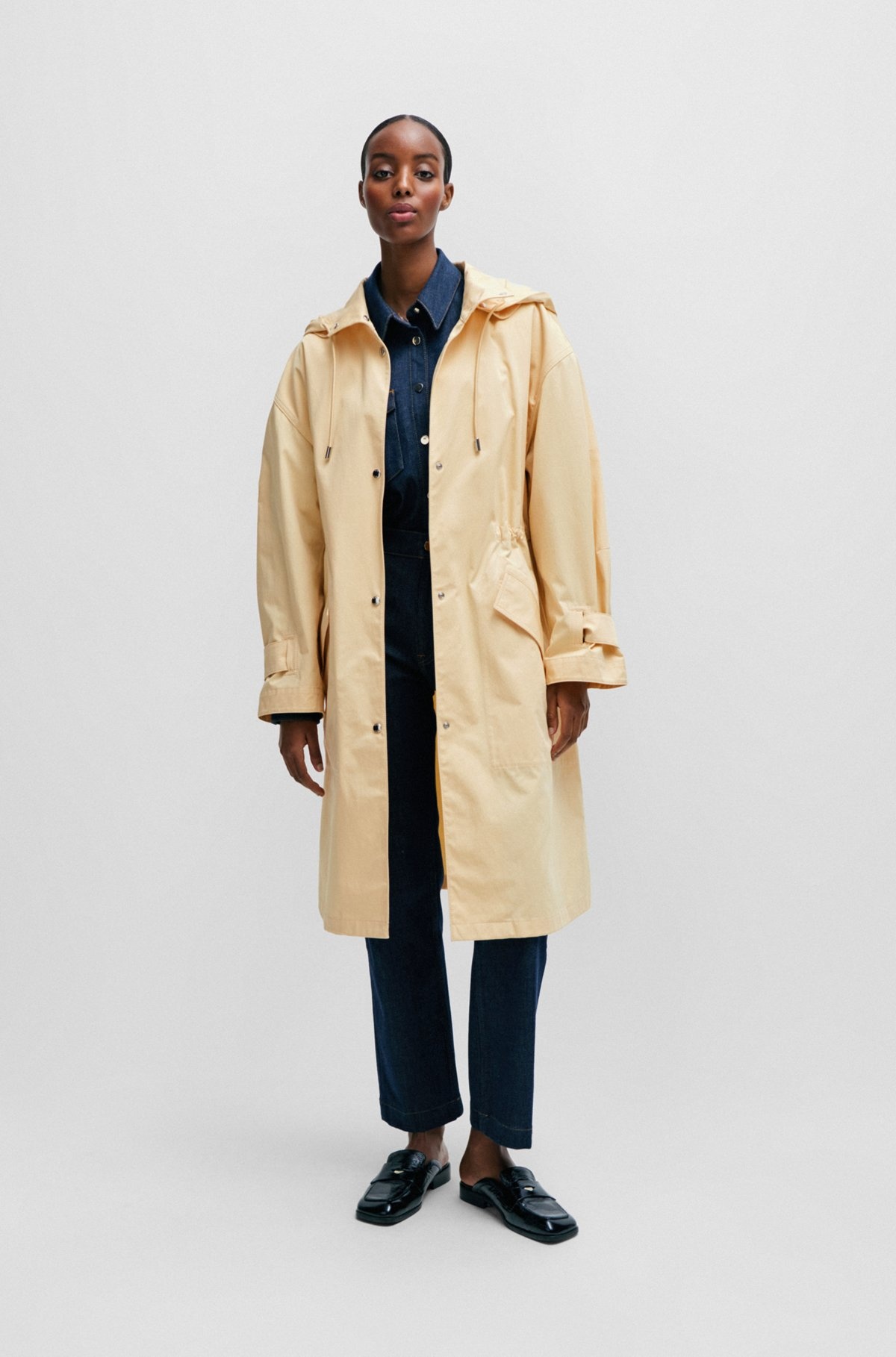 WATER-REPELLENT PARKA JACKET IN COTTON TWILL - 2