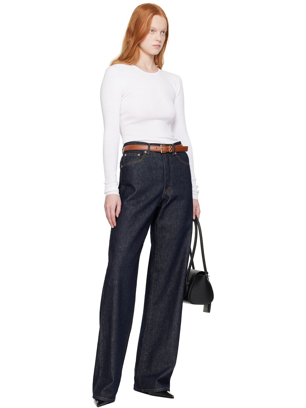 Tan Double Gancini Fixed Belt - 2