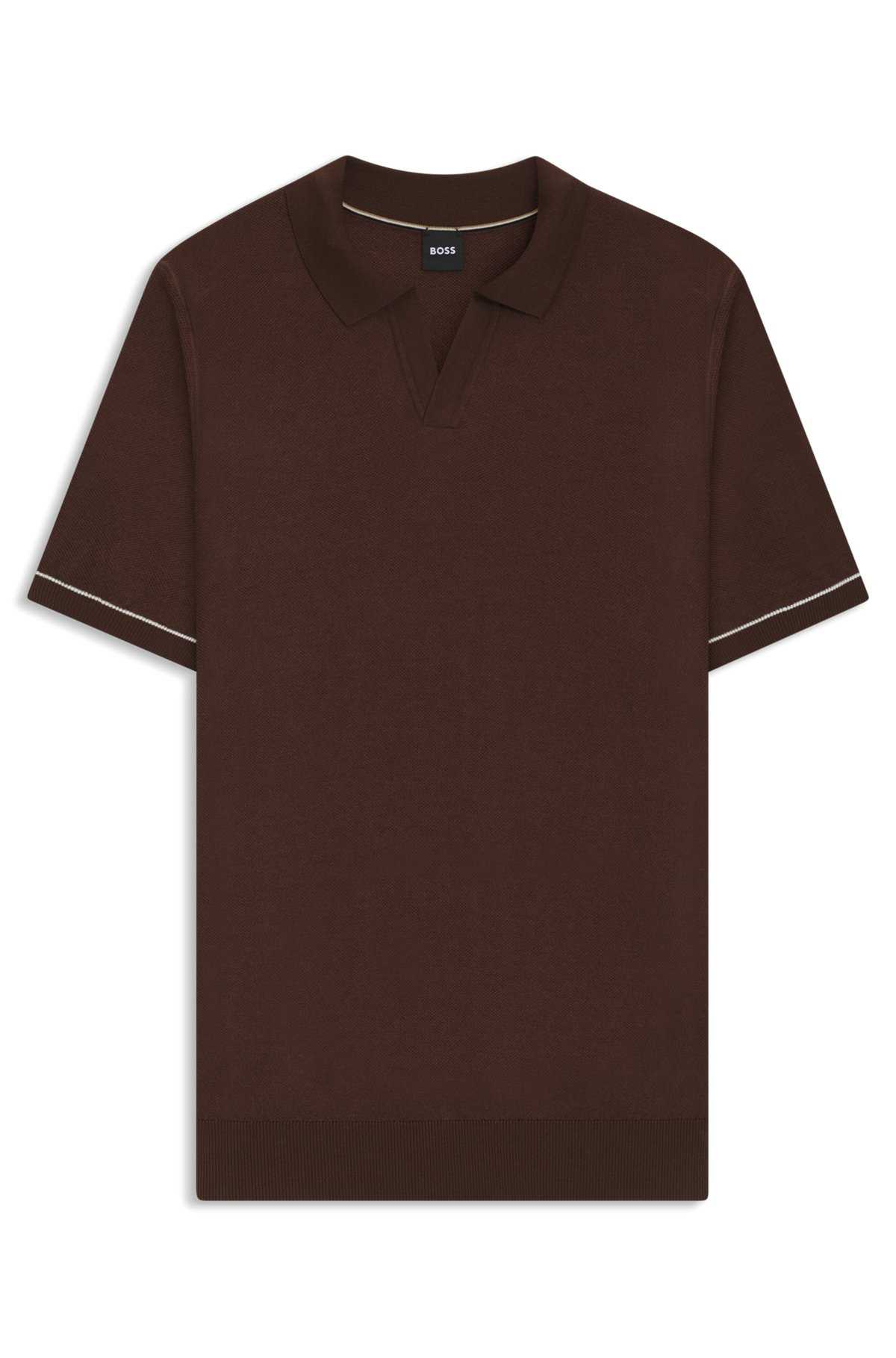 SWEATER WITH JOHNNY COLLAR - 1