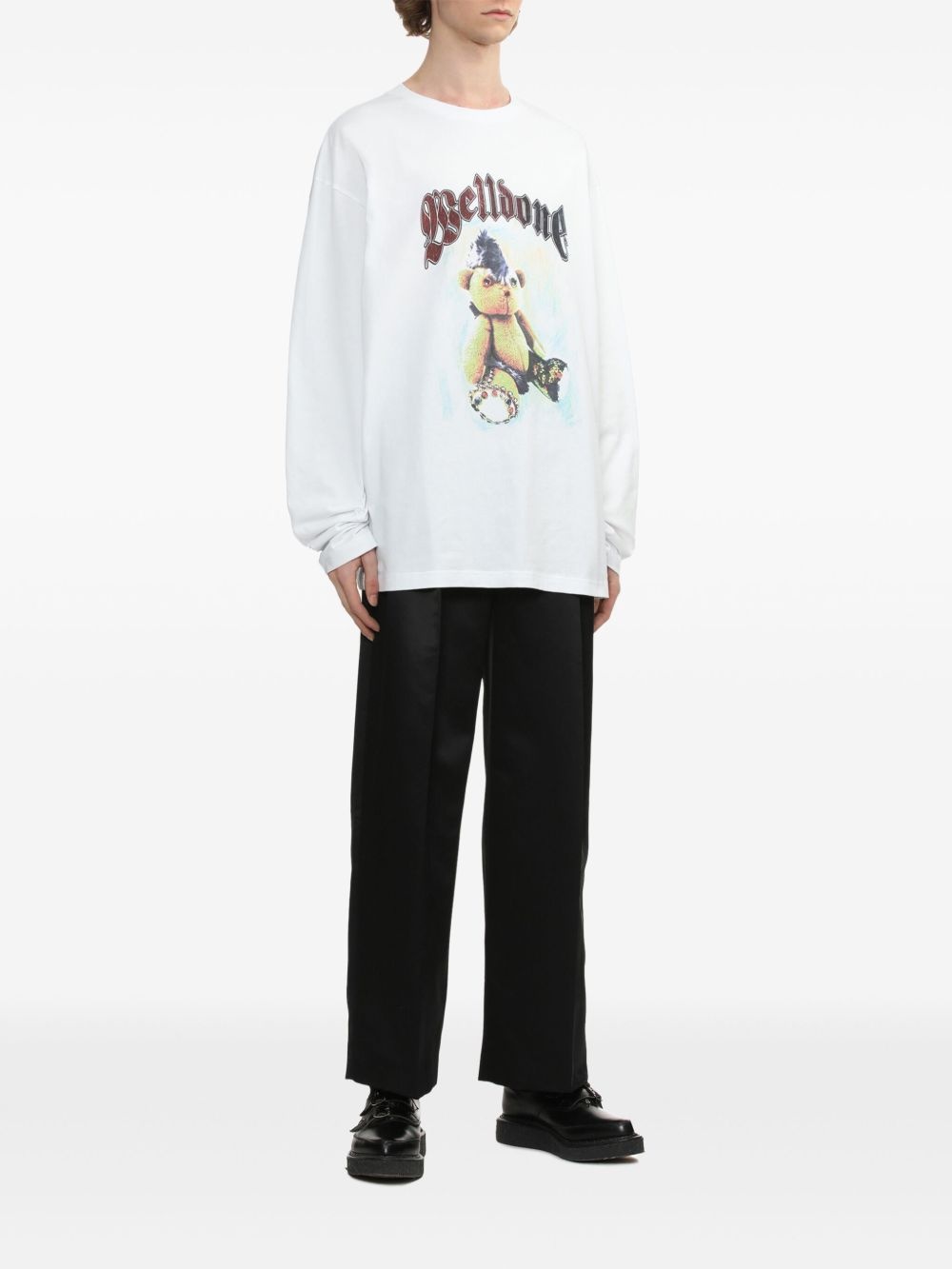 Bear-print sweatshirt - 2