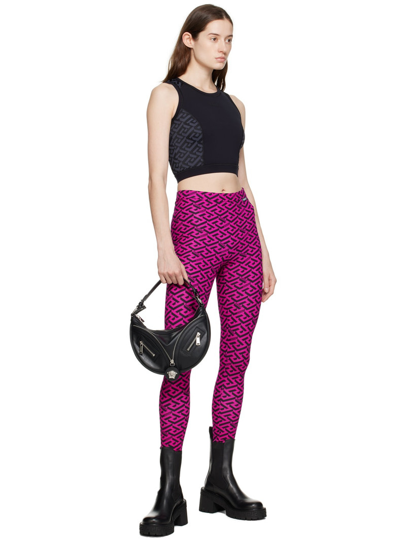 VERSACE Black Greca Sports Bra outlook