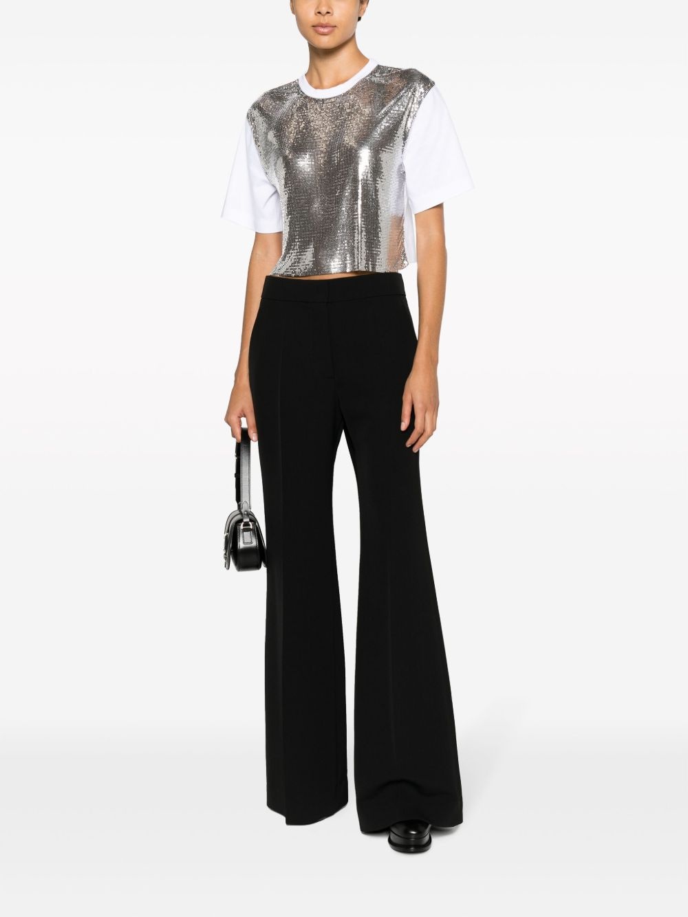 flared-leg wool trousers - 2