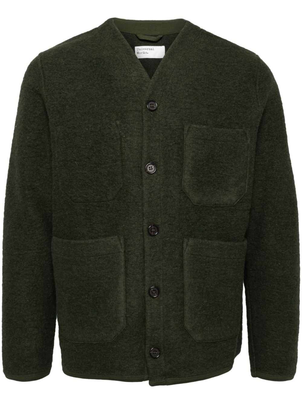 fleece cardigan - 1