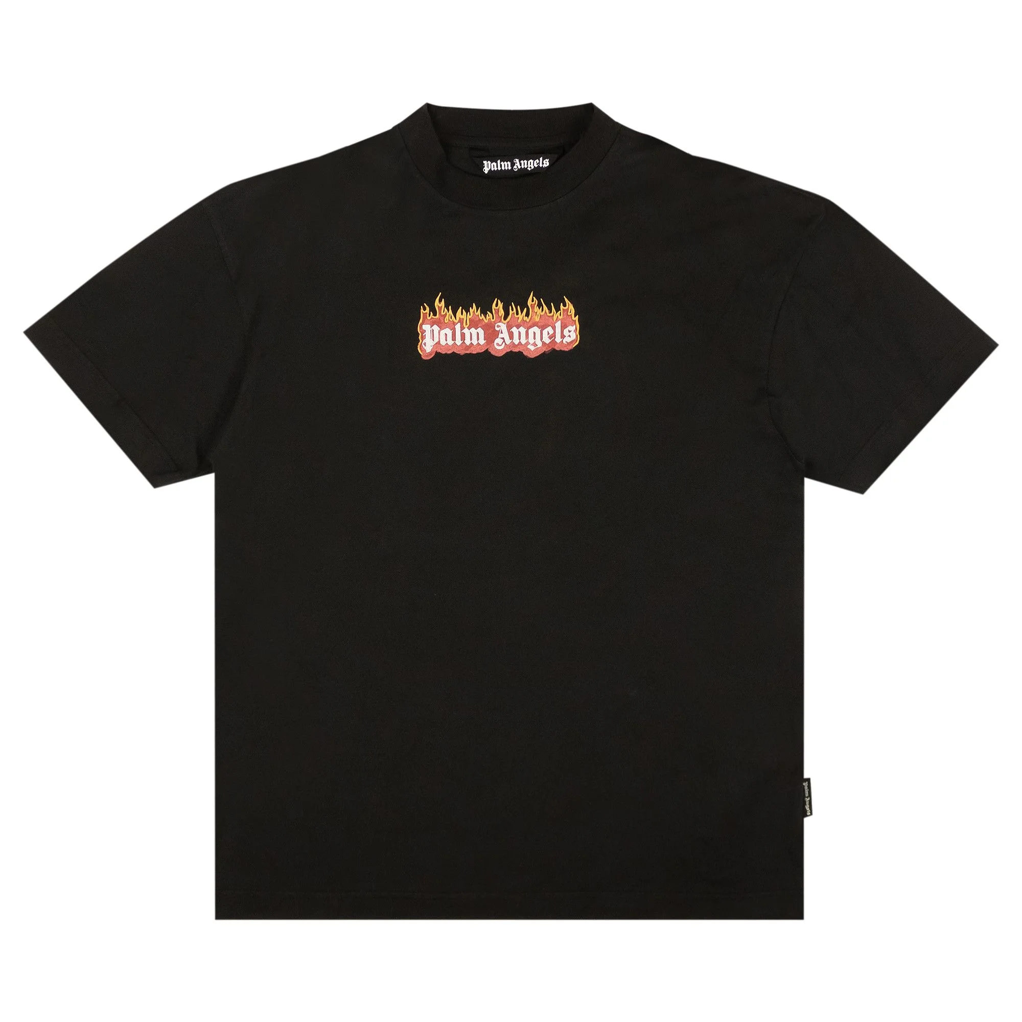 Palm Angels Burning Logo Tee 'Black/White' - 1