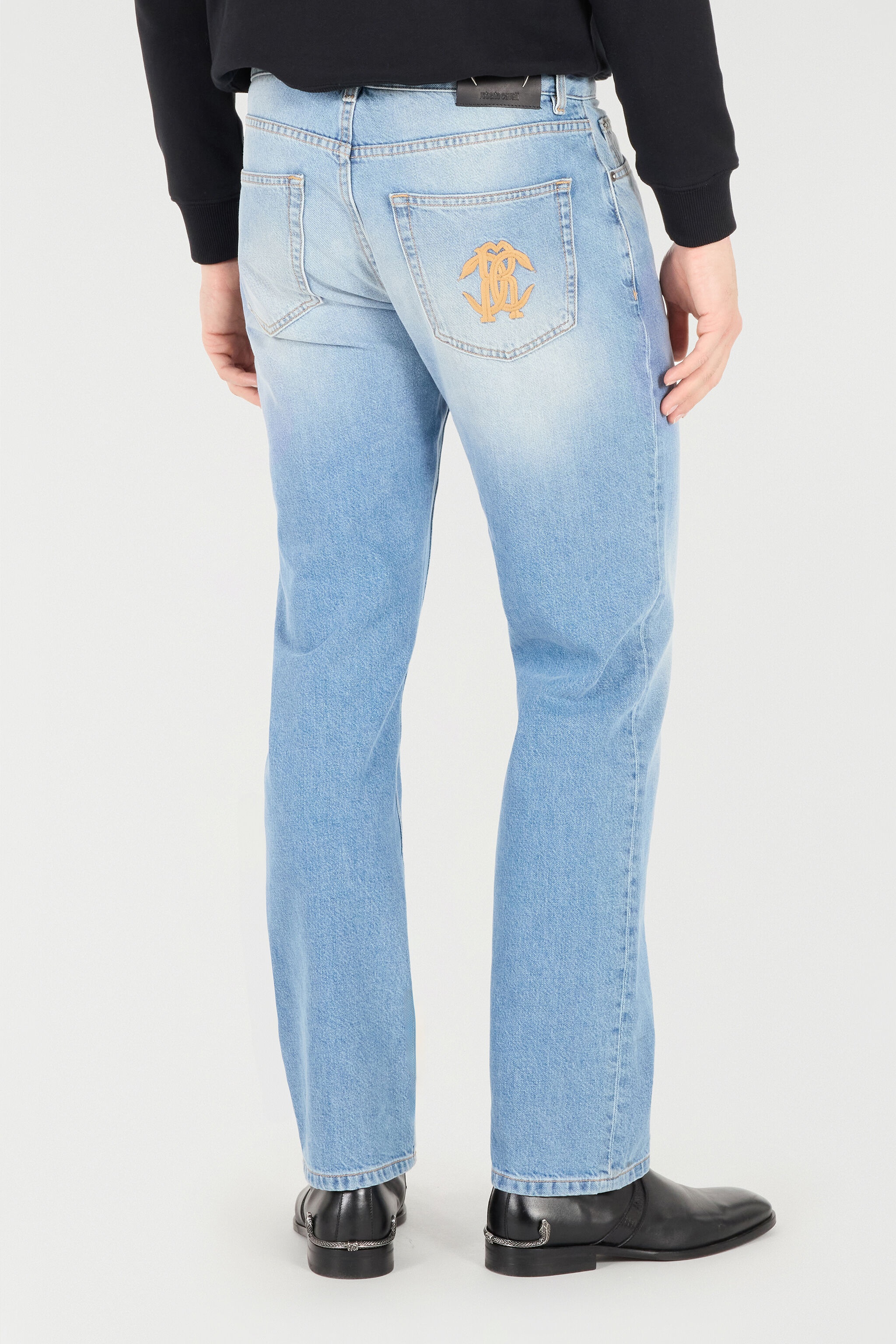 Jeans With Faded Detailing - 4
