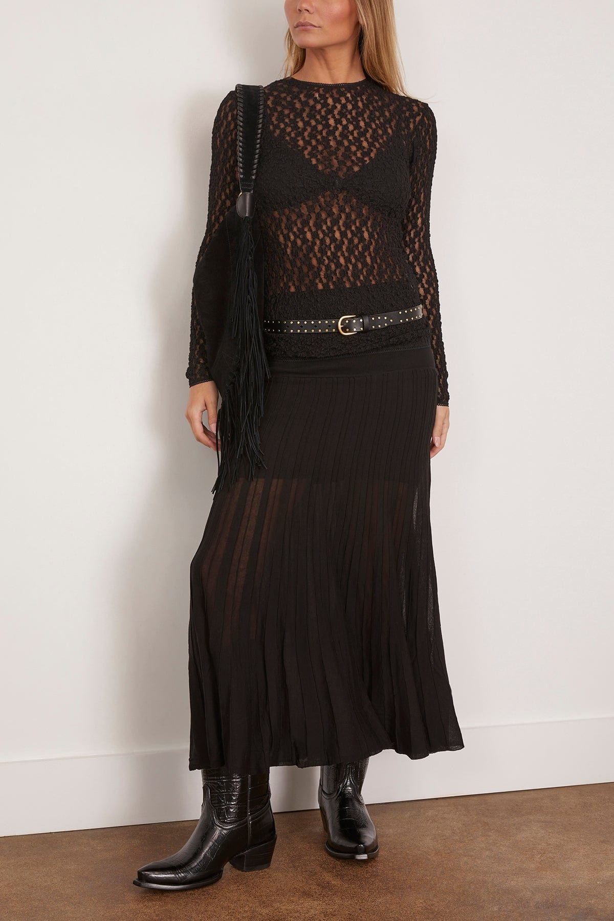 Ezra Skirt in Black - 2