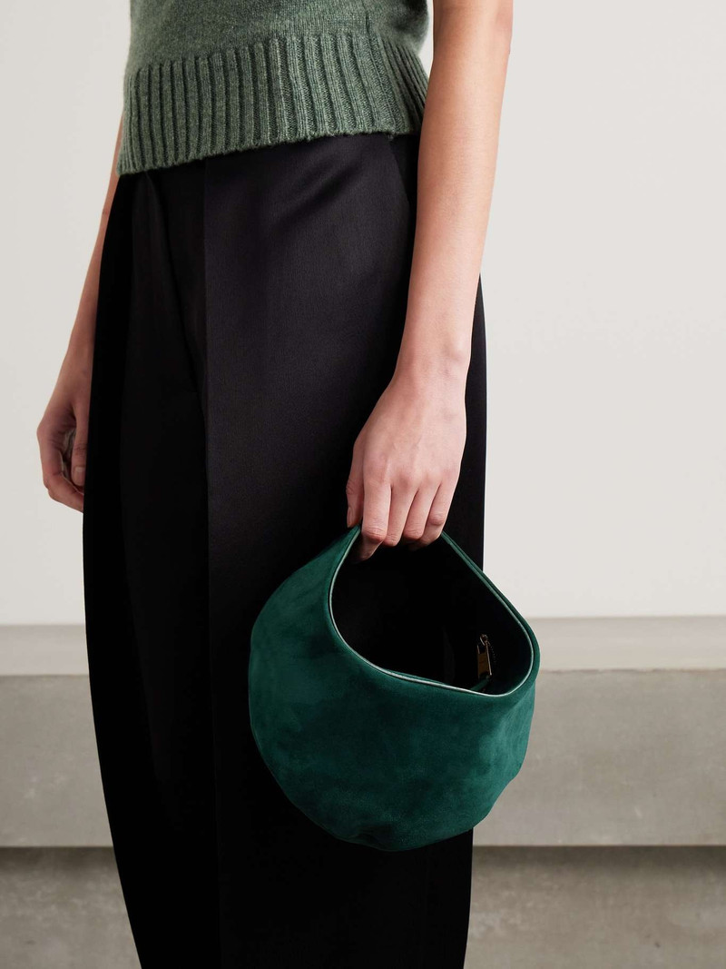 KHAITE Olivia small suede tote outlook